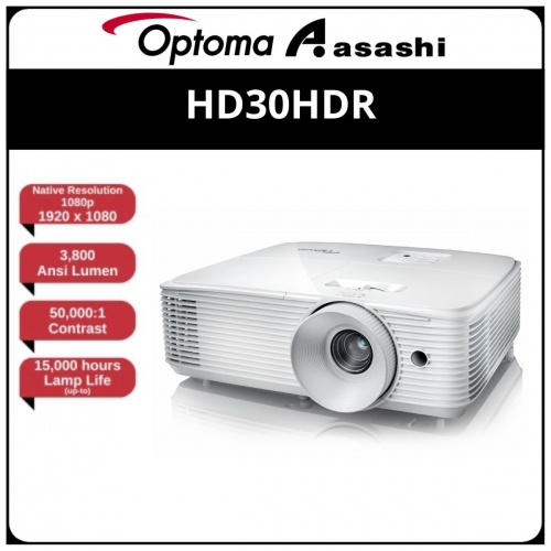Optoma HD30HDR 1080p Full HD 3D DLP 3800 Lumens Projector