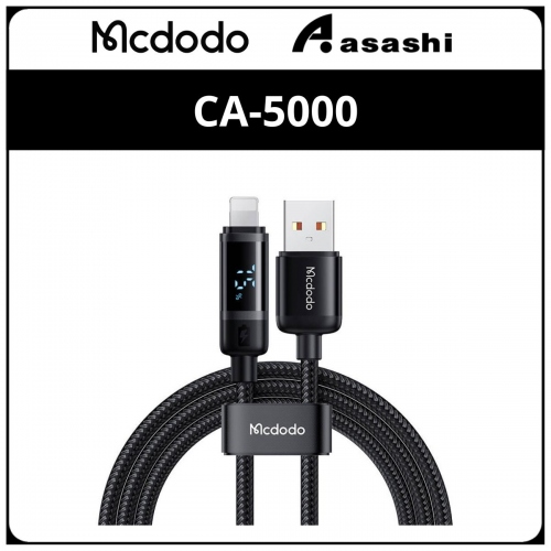 Mcdodo CA-5000 Digital Display Lightning Data Cable 1.2m - Black