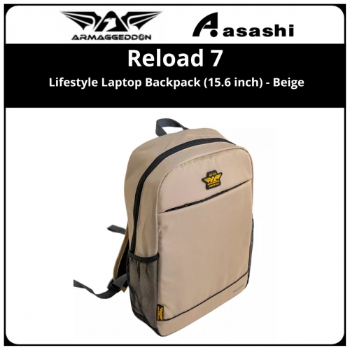 Armaggeddon Reload 7 Lifestyle Laptop Backpack (15.6 inch) - Beige