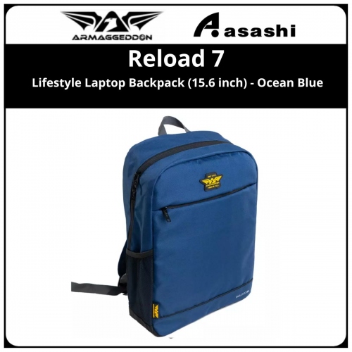 Armaggeddon Reload 7 Lifestyle Laptop Backpack (15.6 inch) - Sea Blue