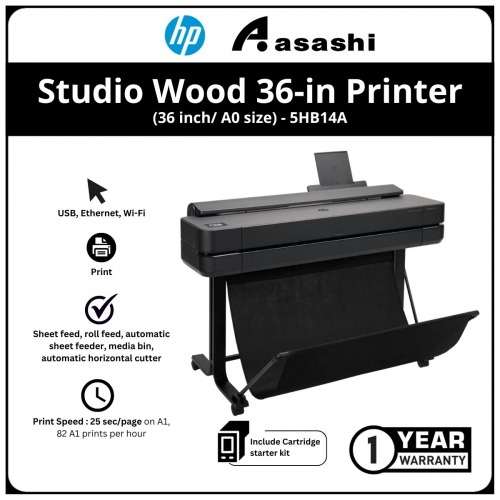 HP DesignJet Studio Wood 36-in Printer (36 inch/ A0 size)