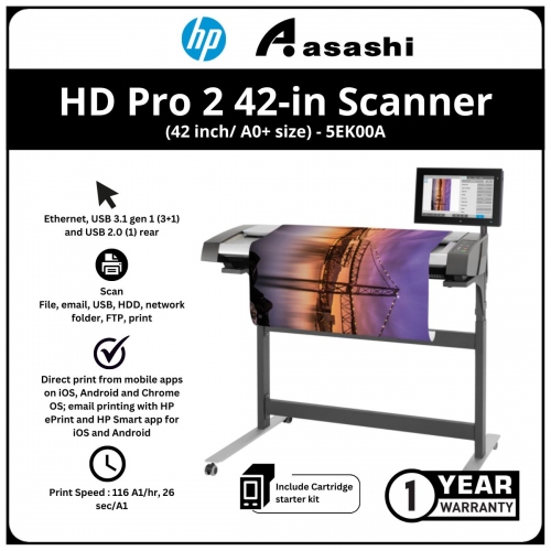 HP HD Pro 2 42-in Scanner (42 inch/ A0+ size)
