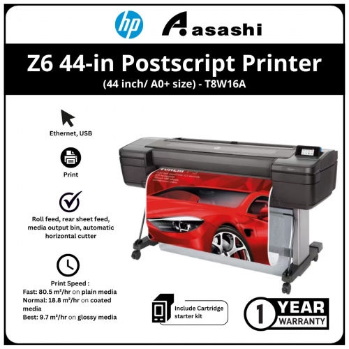 HP DesignJet Z6 44-in Postscript® Printer (44 inch/ A0+ size)