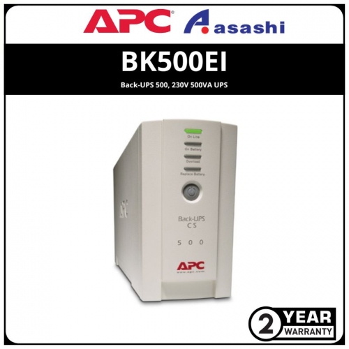 APC BK500EI Back-UPS 500, 230V 500VA UPS