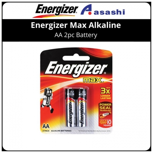 Energizer Max Alkaline AA 2pc Battery (E91BP2M)