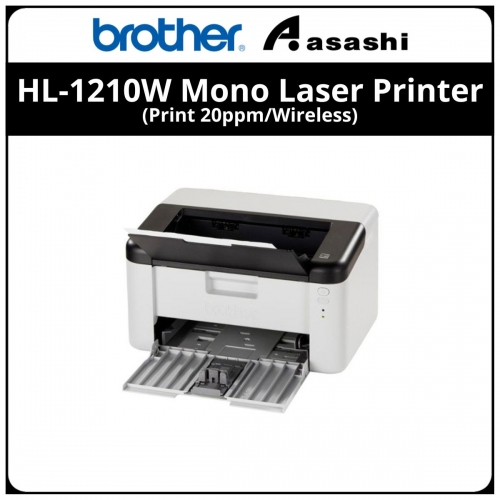 Brother HL-1210W Mono Laser Printer (Print 20ppm/Wireless/3yrs Carry-In)