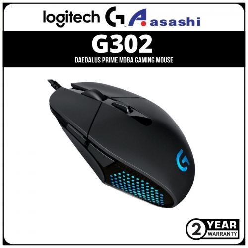 Logitech G302 Daedalus Prime MOBA Gaming Mouse -AP