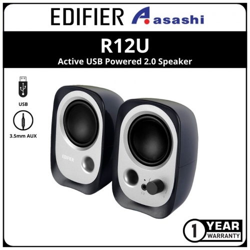 Edifier R12U-Black Active USB Powered 2.0 Speaker (1 yrs Limited Hardware Warranty)