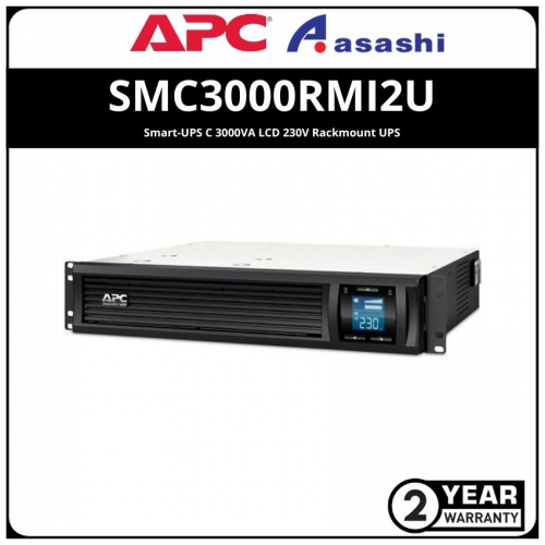 APC SMC3000RMI2U Smart-UPS C 3000VA LCD 230V Rackmount UPS