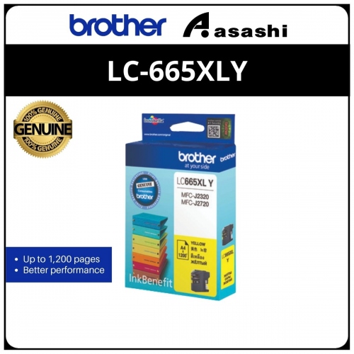 Brother LC-665XL Y Yellow Ink Cartridge