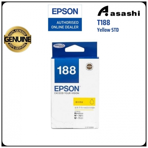 Epson T188 C13T188490 Yellow STD WF7111/7611