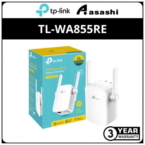 Tp-Link Tl-Wa855re 300Mbps Wireless N Wall Plugged Range Extender
