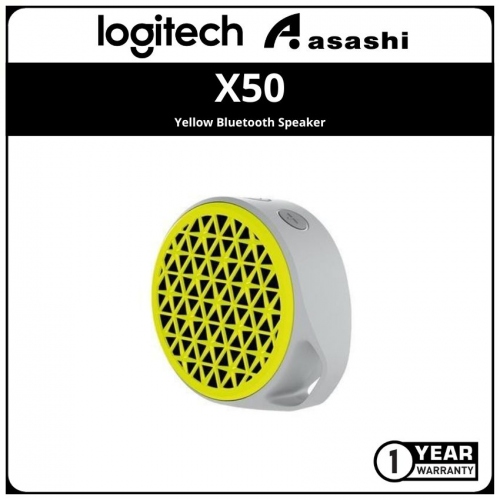 Logitech X50-Yellow Bluetooth Speaker (1 yrs Limited Hardware Warranty)