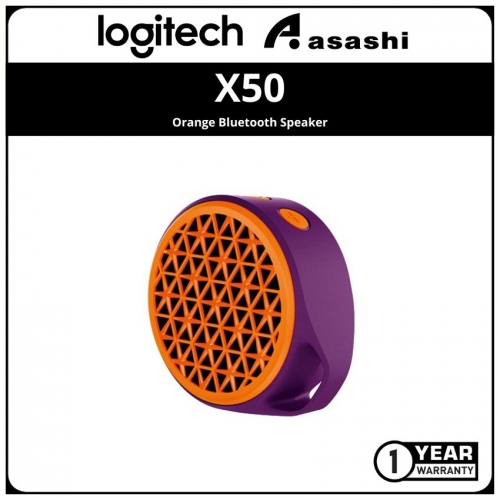 Logitech X50-Orange Bluetooth Speaker (1 yrs Limited Hardware Warranty)