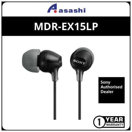 Sony EX15LP(Black) In-Ear Earphones (1 yrs Limited Hardware Warranty)