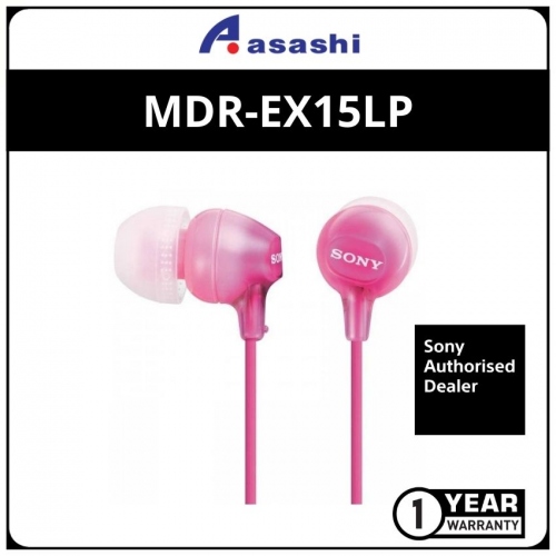 Sony EX15LP(Pink) In-Ear Earphones (1 yrs Limited Hardware Warranty)