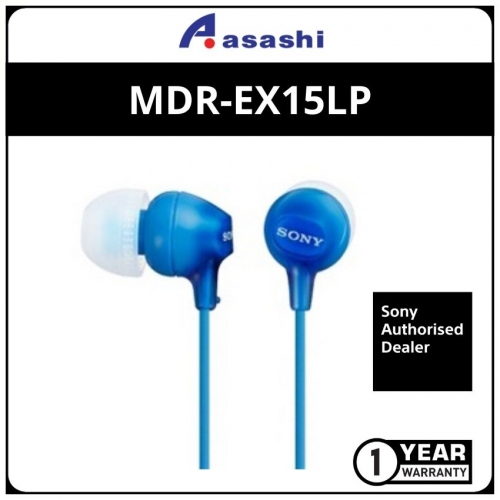 Sony EX15LP(Blue) In-Ear Earphones (1 yrs Limited Hardware Warranty)