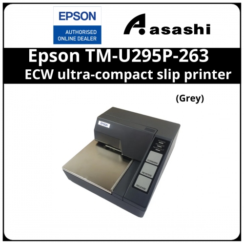 Epson TM-U295P-263 with PS180, Parallel , ECW ultra-compact slip printer (Grey)