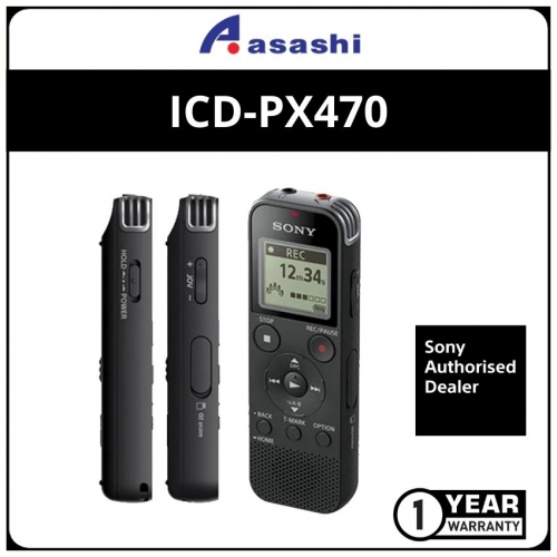 Sony ICD-PX470 4GB PX Series MP3 Digital Voice IC Recorder