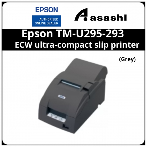 Epson TM-U295-293 with PS180, Serial , ECW ultra-compact slip printer (Grey)