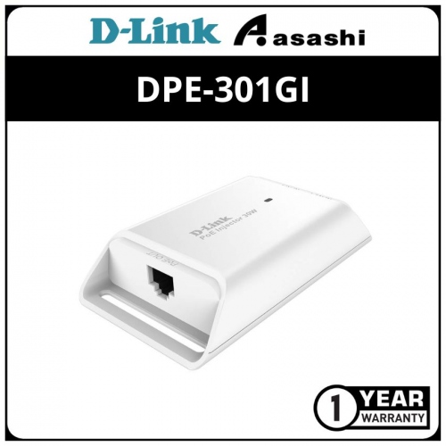 D-Link DPE-301GI 1 Port Gigabit 30W / 802.3at POE Injector