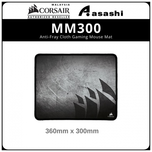 Corsair Gaming MM300 Anti-Fray Cloth Gaming Mouse Mat - Medium (360mm x 300mm)
