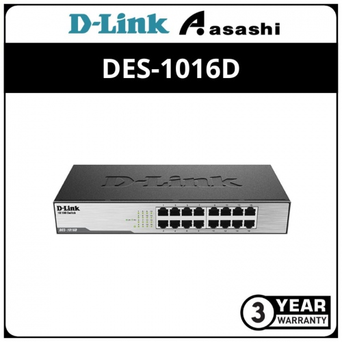 D-Link Des-1016d 16-Port 10/100 Desktop Switch