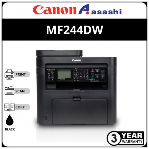 Canon imageCLASS MF244dw AIO (Print, Copy, Scan, Duplex) with wireless Mono Laser Printer