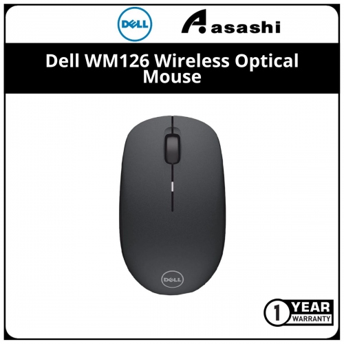 Dell WM126-Black Wireless Optical Mouse (1 yrs Limited Hardware Warranty)