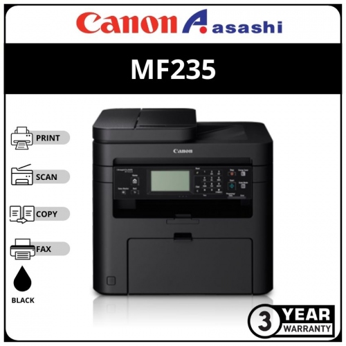 Canon imageCLASS MF235 AIO (Print, Copy, Scan, Fax) Mono Laser Printer
