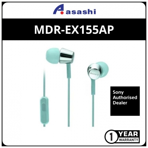 Sony EX155AP-Mint Blue In Ear Earphones (1 yrs Limited Hardware Warranty)