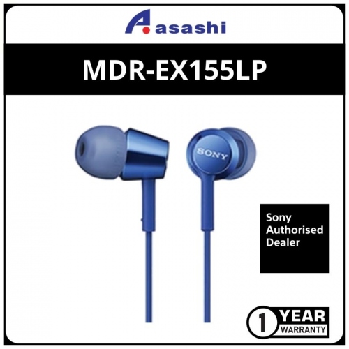 Sony EX155LP-Blue In Ear Earphones (1 yrs Limited Hardware Warranty)
