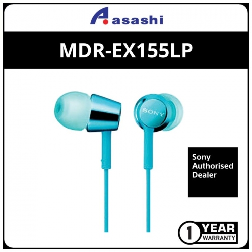 Sony EX155LP-Mint Blue In Ear Earphones (1 yrs Limited Hardware Warranty)
