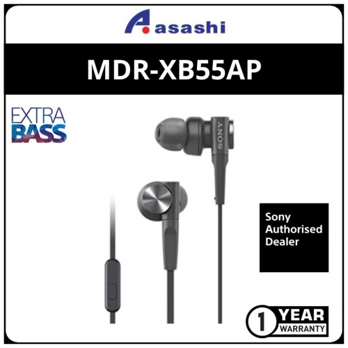 Sony XB55AP(Black) Extra Bass Headphones (1 yrs Limited Hardware Warranty)