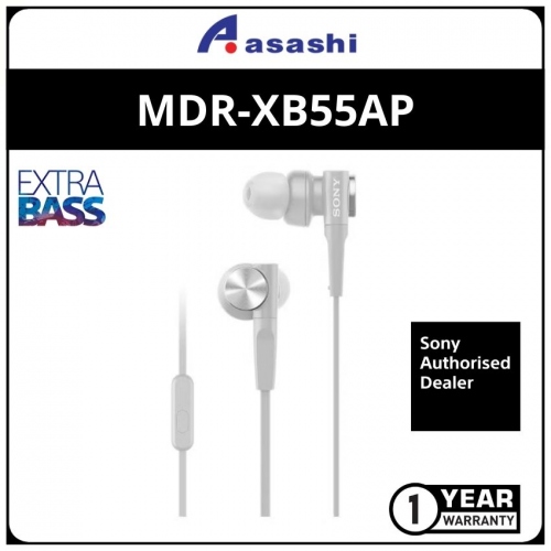 Sony XB55AP(White) Extra Bass Headphones (1 yrs Limited Hardware Warranty)