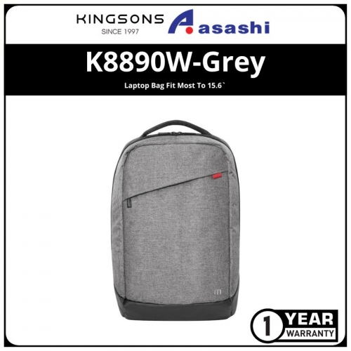 Kingsons K8890W-Grey Laptop Bag Fit Most To 15.6`(1 yrs Limited Hardware Warranty)