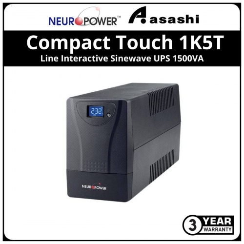 NeuroPower Compact Touch 1K5T Line Interactive Sinewave UPS 1500VA