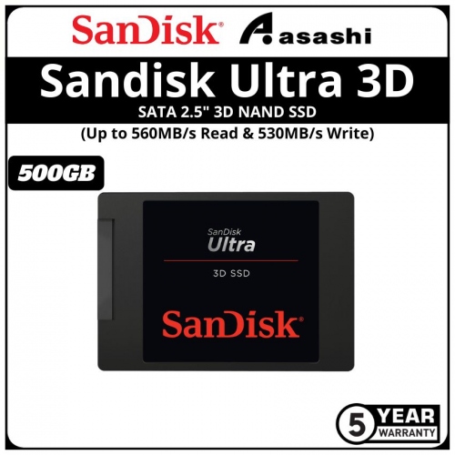 Sandisk Ultra 3D 500GB SATA 2.5