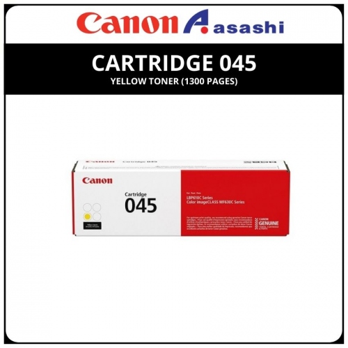 Canon Cartridge 045 Yellow Toner (1300 pages)