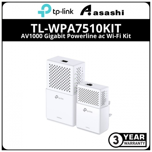 TP-Link WPA7510KIT AV1000 Gigabit Powerline ac Wi-Fi Kit