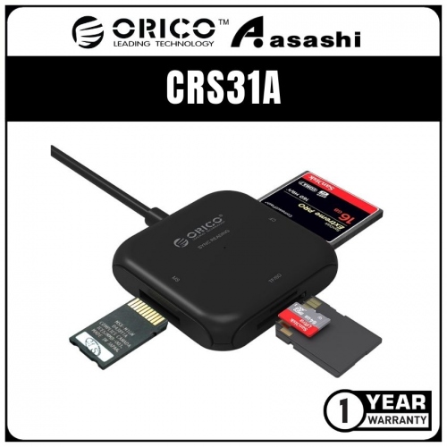 ORICO CRS31A-03 USB3.0 4in1 TF/SD/MS/CF Card Reader (1 yrs Limited Hardware Warranty)