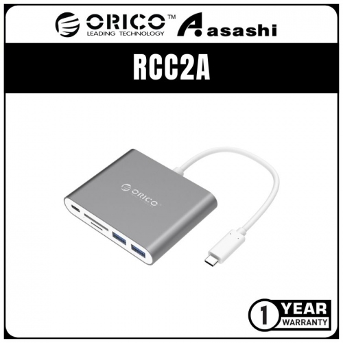 ORICO RCC2A Aluminum HUB with Type-C to Card Reader (1 yrs Limited Hardware Warranty)