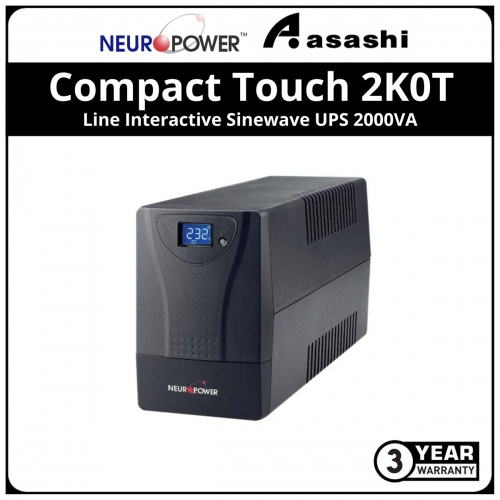 NeuroPower Compact Touch 2K0T Line Interactive Sinewave UPS 2000VA