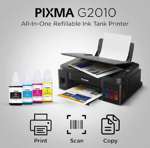 Canon G2010 A4 Ink Efficient Printer (Print,Scan & Copy) 2 Yrs Warranty or 20,000pages whichever comes first