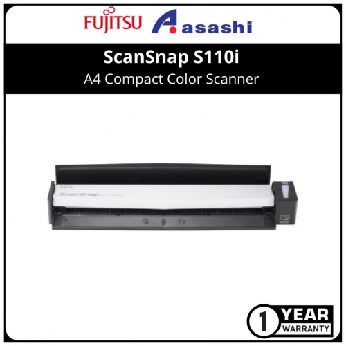 Fujitsu ScanSnap S110i A4 Compact Color Scanner