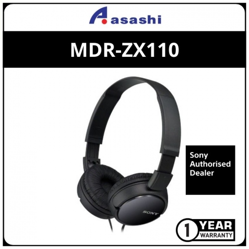 Sony MDR-ZX110/Black Headphones (1 yrs Limited Hardware Warranty)