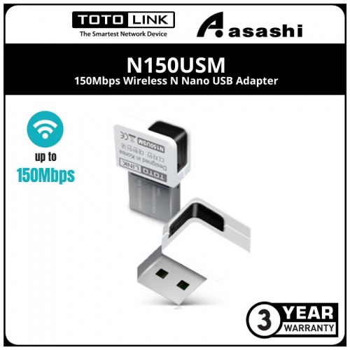 Totolink N150USM 150Mbps Wireless N Mini USB Adapter