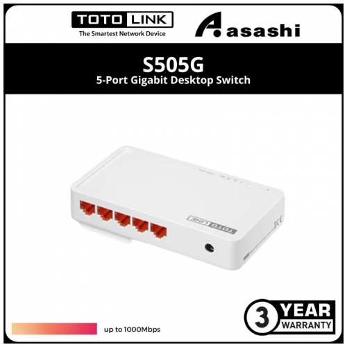 Totolink S505G 5-Port Gigabit Desktop Switch