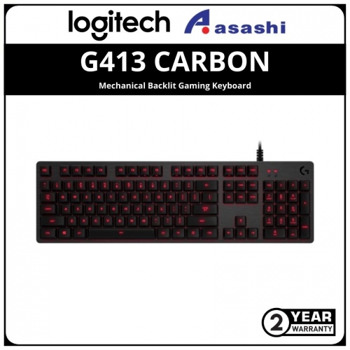 EOL - Logitech G413 CARBON Mechanical Backlit Gaming Keyboard [920-008313]