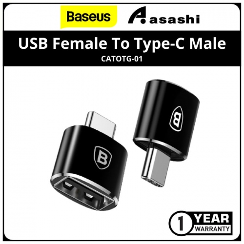 Baseus CATOTG-01 USB Female To Type-C Male Adapter Converter - Black
